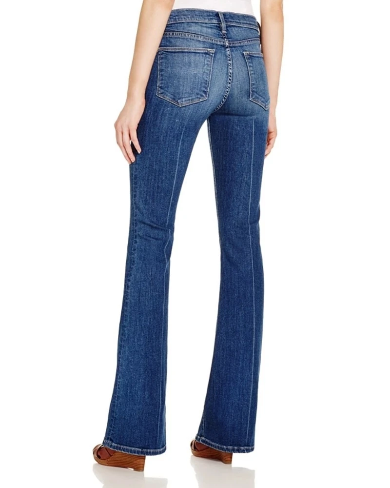 China Factory Hot Sale Women High Waist Skinny Jeans Straight Leg Softener Baggy Jeans Women Bell Bottom Women Flare Jean Pants