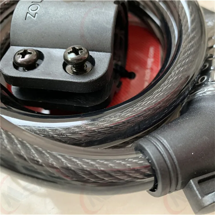 1/2 Inch Diameter Bike Lock Cable 4 Feet High Security 5 Digit Resettable Combination Coiling Bike Cable Lock