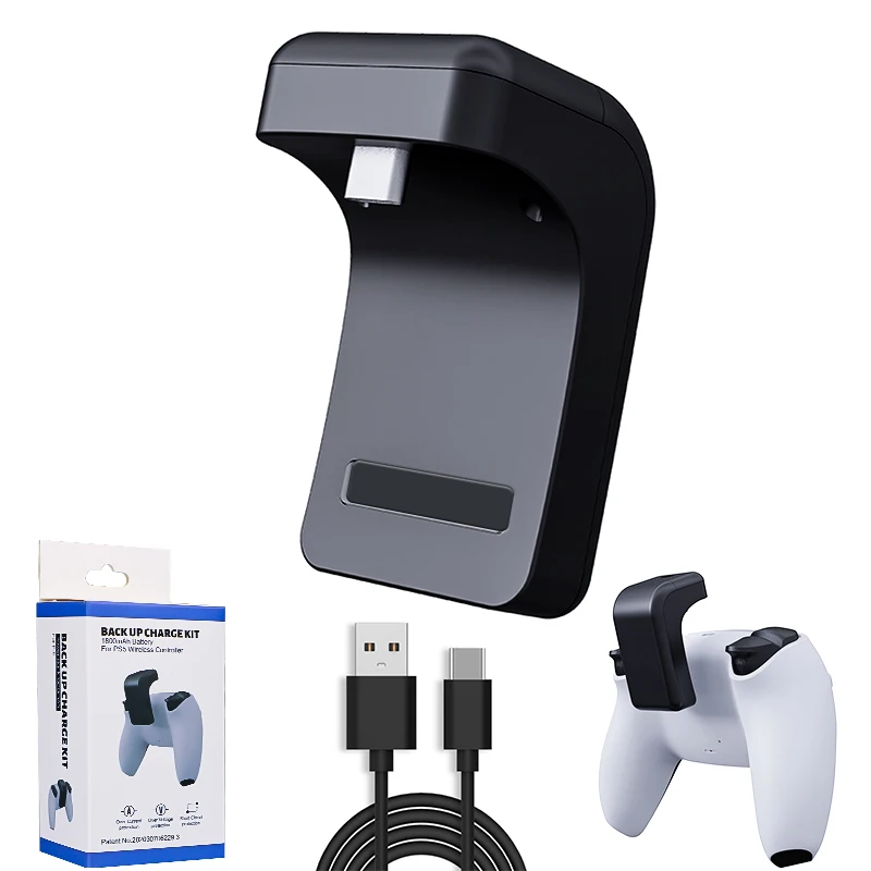 Aolion wireless controller external clip battery charger pack 1800mAh Changing Kit Rechargeable battery pack for PlayStation 5