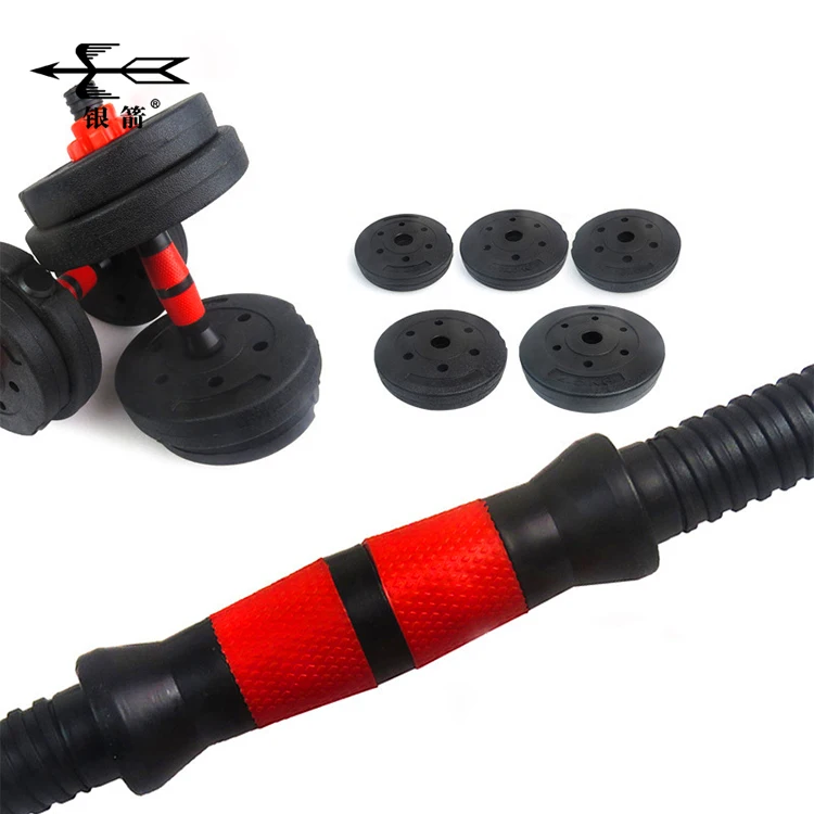 Certificated Black Round Cement Dumbbell Environmentally Friendly Adjustable Dumbbells Cement Weights