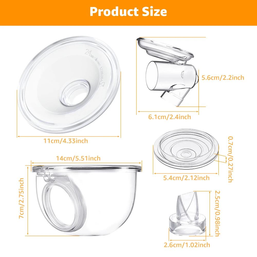 Cylinder for Wearable Breast Pump Accessories Silicone