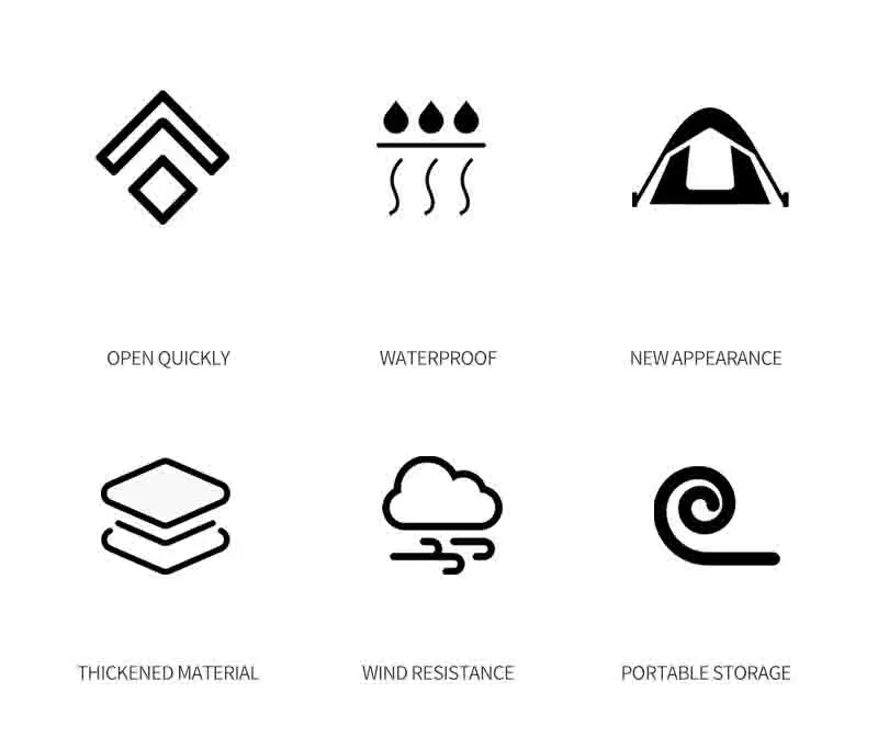 Sportface Outdoor Camping Tent Hexagonal  extreme walker portable fully Automatic Rainproof Sunscreen Camp Equipment Leisure ten