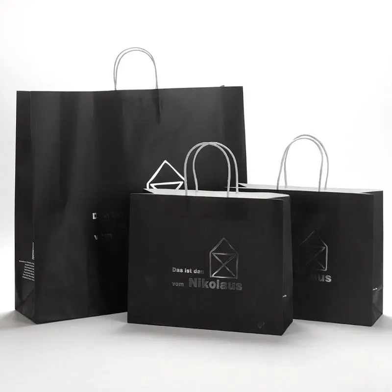 Factory Price Small Size Shopping Gift Bag Colorful White Brown Kraft Paper Bags