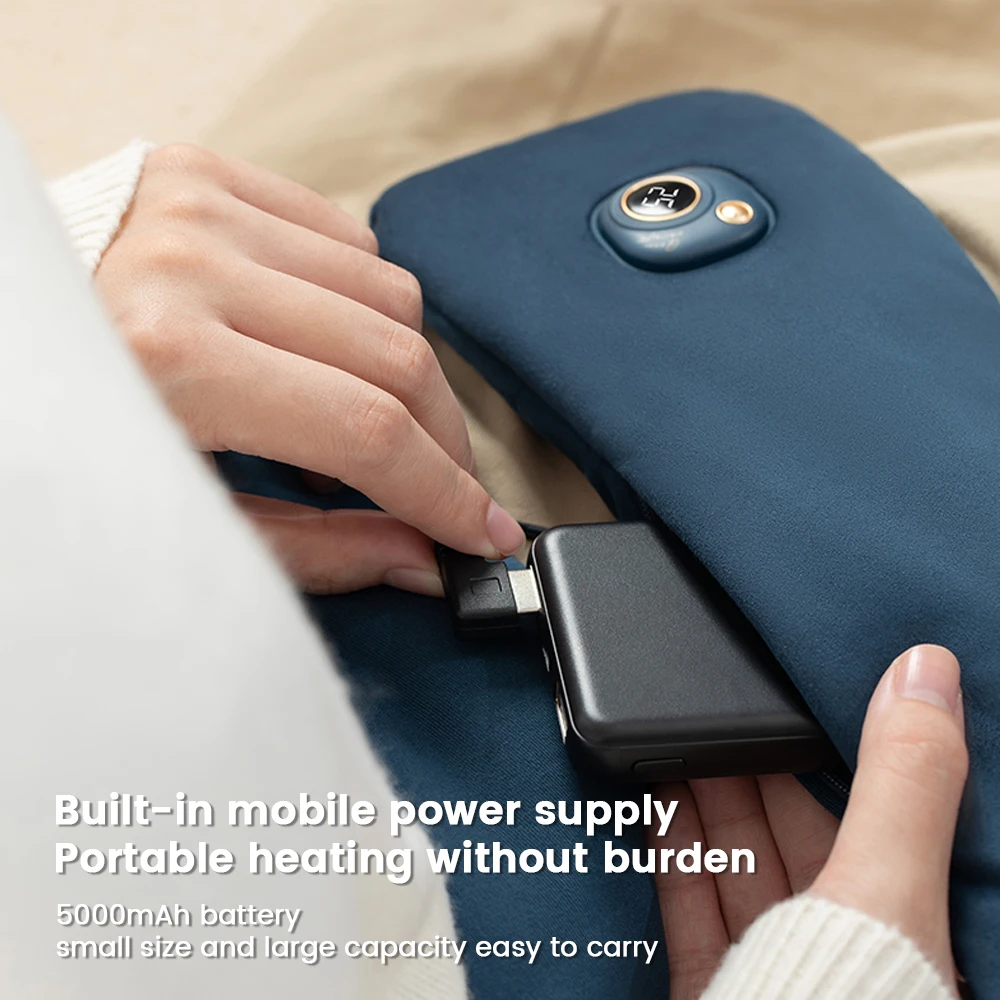 Trending products 2023 new arrivals winter heated neck wrap usb electric rechargeable warm heat scarf  with 3 heat settings