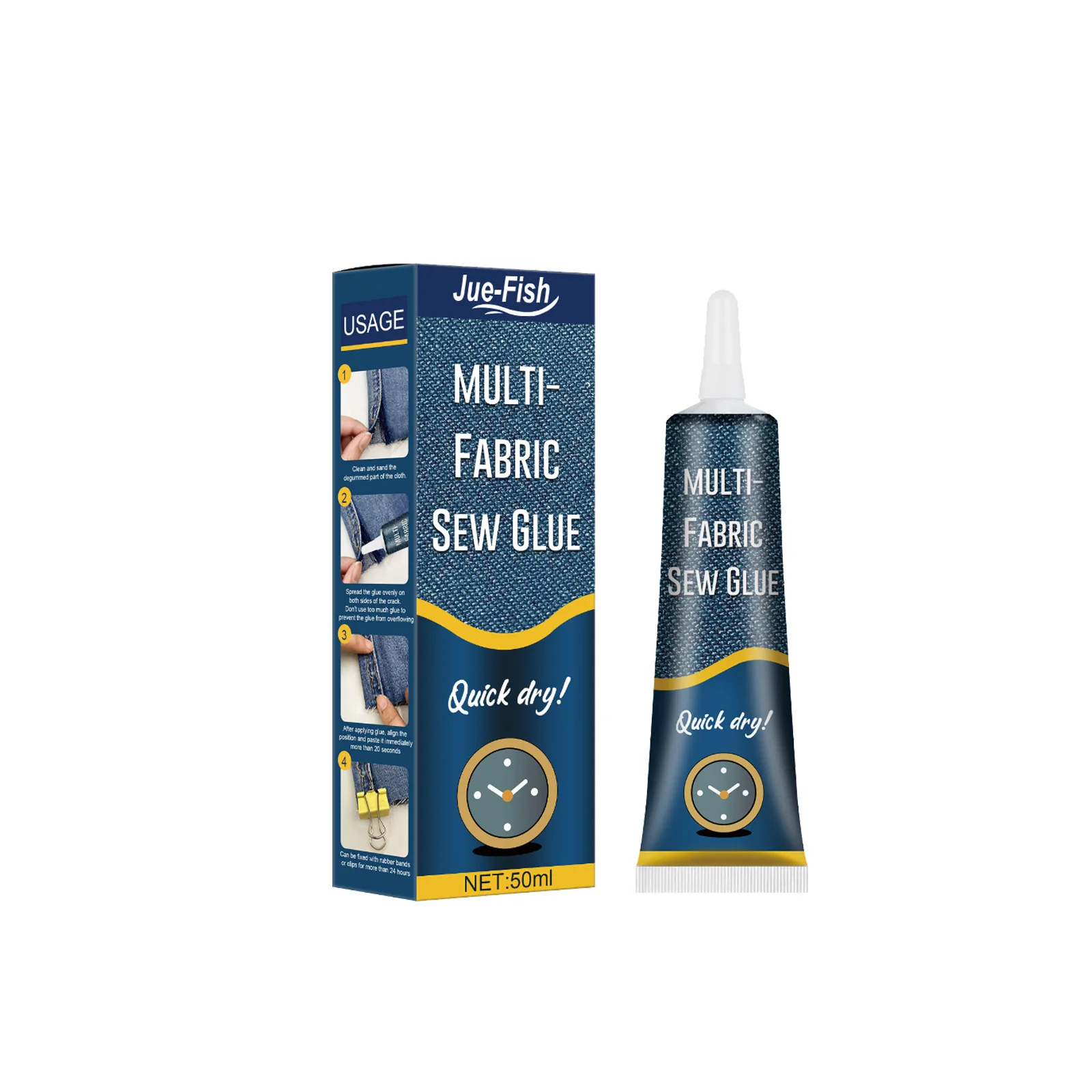 Jue-fish Self Adhesive Fabric Quick Dry Fabric Glue Adhesive Leather Paint Effective Non Woven Fabric Glue