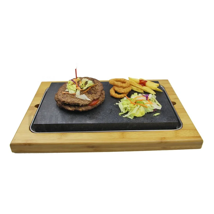 Wholesale Cooking Stone Complete Set Lava Hot Steak Stone Plate  Lava Rock Indoor BBQ