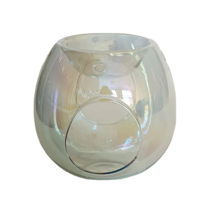 Wholesale 11.5x12cm Clear Round Glass Aromatherapy Oil Burner