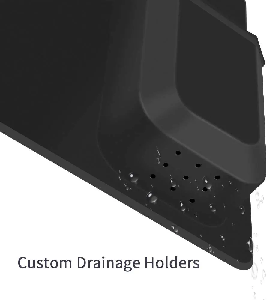 Bathroom Silicone Waterproof Toothpaste Wall Mounted Toothbrush Razor Holder