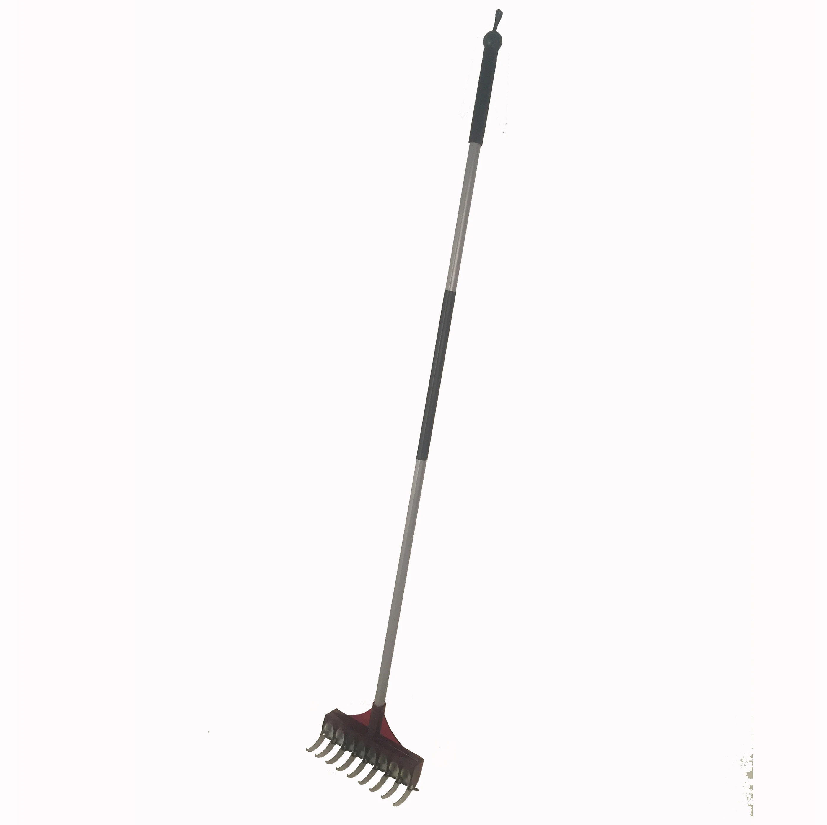 Stainless Steel Moss Harrow &Leaf Rake 2 IN 1 Garden Tool