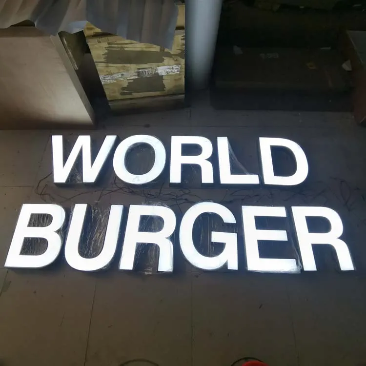 Custom Advertising Acrylic Led Logo Wall Mounted Signage 3D Letters Business Sign Channel Letters