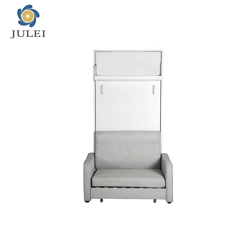 Customized Size Many Colors Choice Easy Installation Modern Hidden Folding Murphy Wall Bed With Sofa