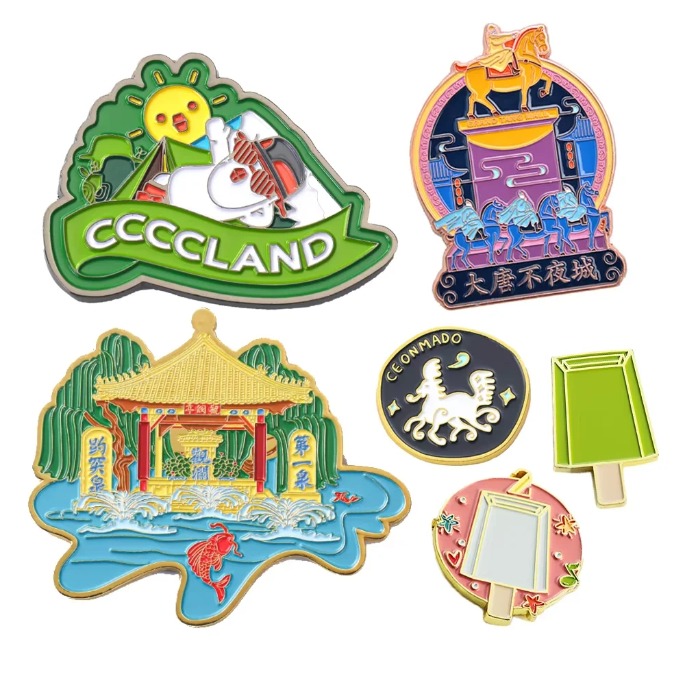 JYT Machine Printing Refrigerator Magnet Customized 3D Country City Souvenir Resin/Metal Fridge Magnet