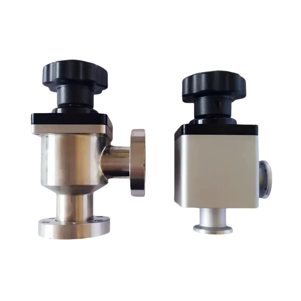 high performance for gas conduction manual drive vacuum block straight valve vacuum air valve