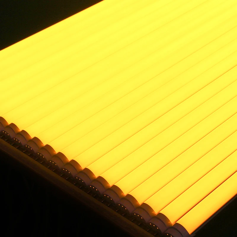 Uv Free Led Lamp tubes yellow cover 1700K IC semiconductor factory lighting led t8 light tube