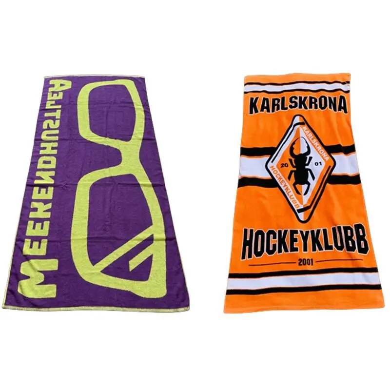Personalized Digital Photo Printing 100%Cotton Custom Full Design Beach Velour Terry Bath Towels Wholesale