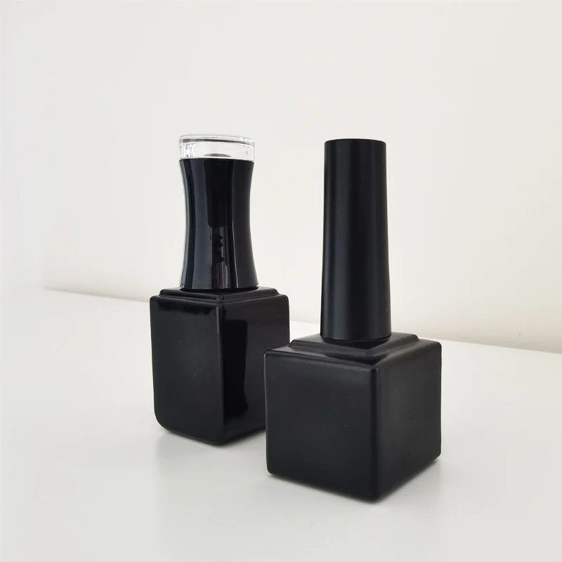 rectangle empty 15 ml pink empty oil bottle glass nail polish salon for gel nail polish 2ml