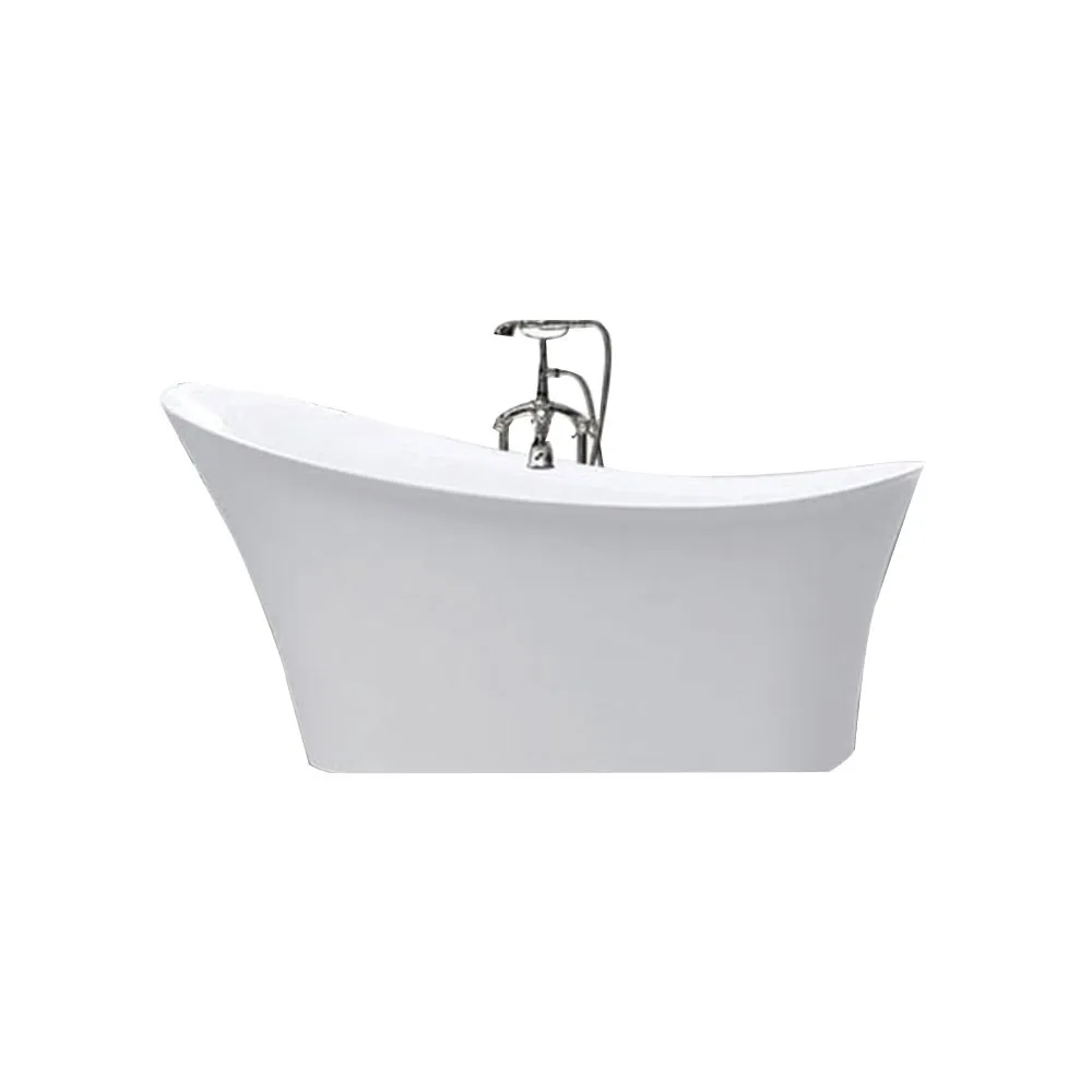 Modern Bath Luxury Yellow Boat Shape Standalone Bath Tub Acrylic Bathtub