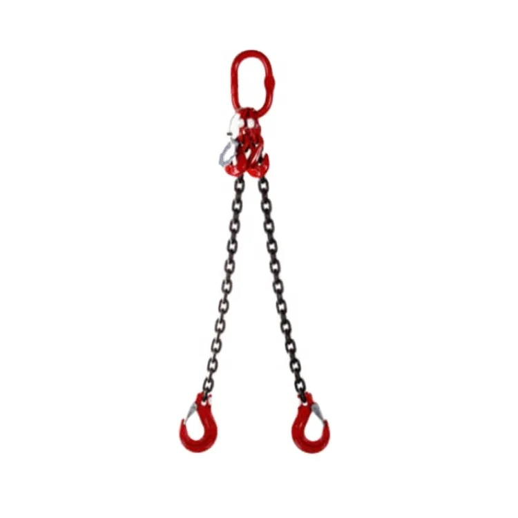 Grade 8 G80 10mm 2 Leg Adjustable Lifting Chain Sling With Shortener