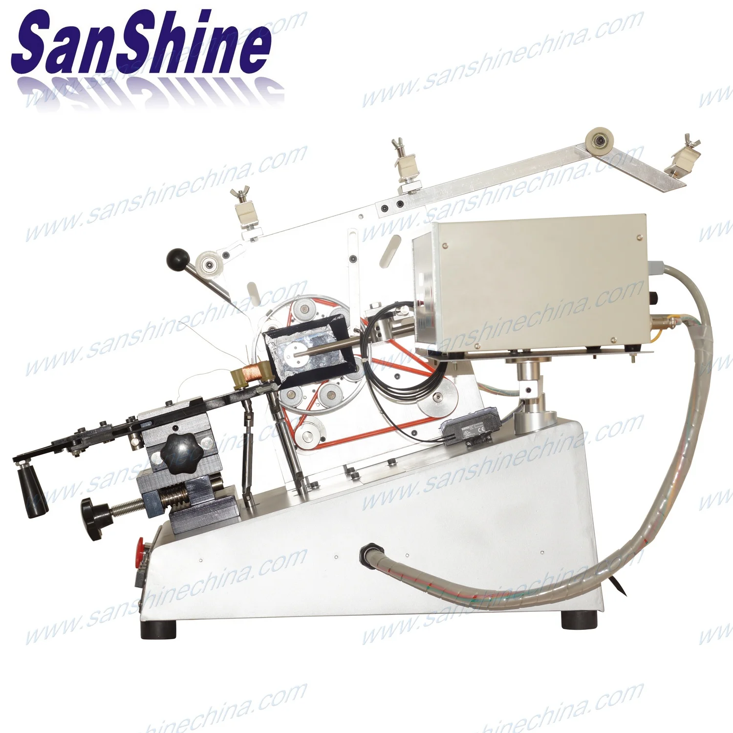 Toroid zero phase current transformer winding machine