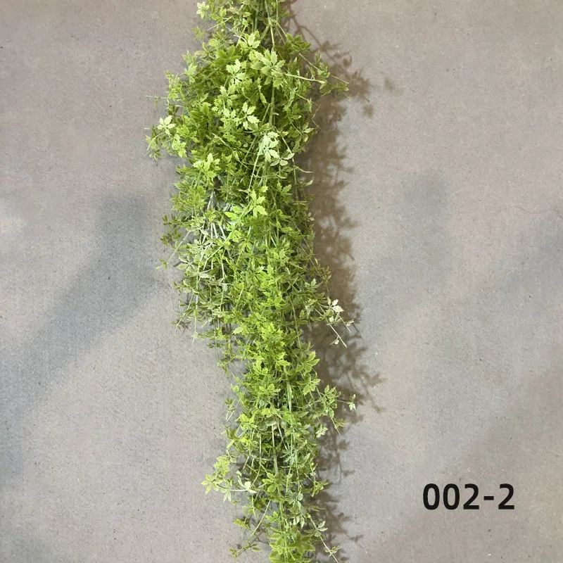 Decorative Plastic Tropical Style Green Wall Simulation Grass Greenery Hanging Leaf Wall Covering Artificial Plants