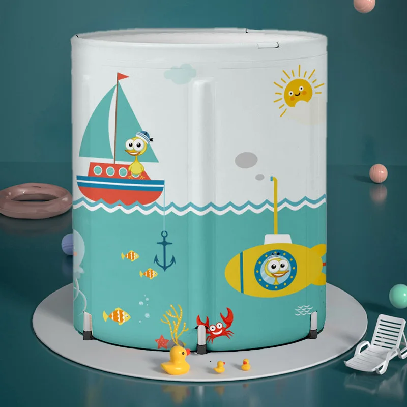 Portable PVC summer inflatable insulating ice bath bucket air green baby swimming pool duck navigator inflatable SPA bath tub
