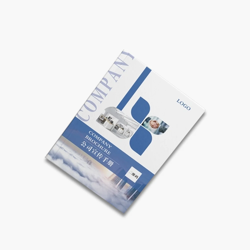 Custom Logo 50-Page Catalog Brochure Printed on Duplex Board Perfect Binding Booked Product Type