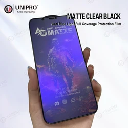 AG Silicone Airbag Anti-blue Matt Gaming Tempered Glass Screen Protective Film For Iphone 13 12 11 Pro Max Xr Xs Max 7 8 Plus