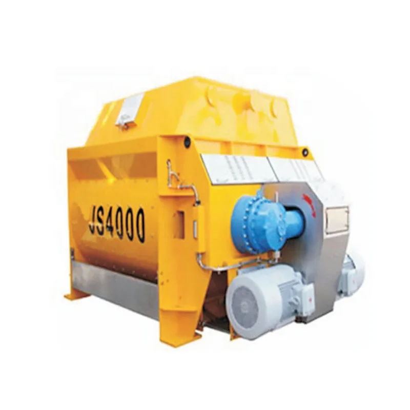 Engineering construction machinery large capacity automatic twin shaft JS forced concrete mixer