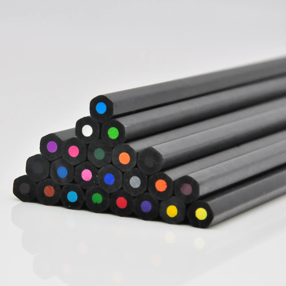 
Triangular Lead Custom Oil Based Fiber Castel Set Mini Colored Pencils 