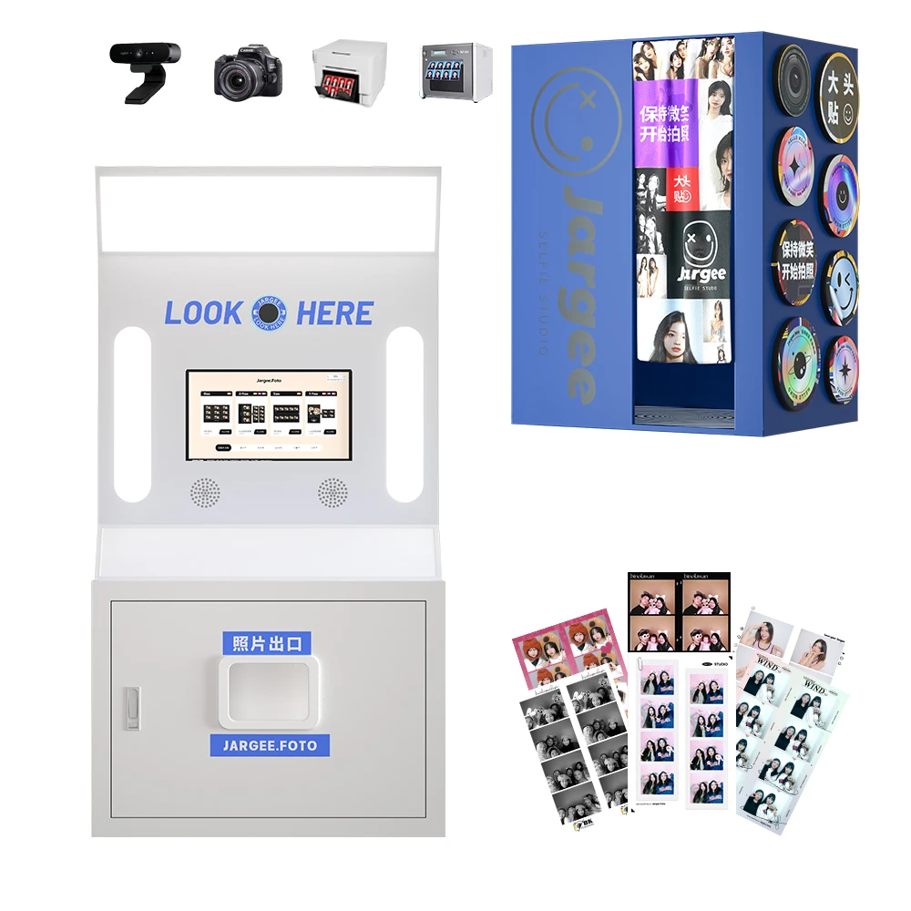 Photo Booth Machine Set Buy A Custom Vogue Dslr Selfie Touch Screen Selfie Automatic With Camera And Printer Coin Operated