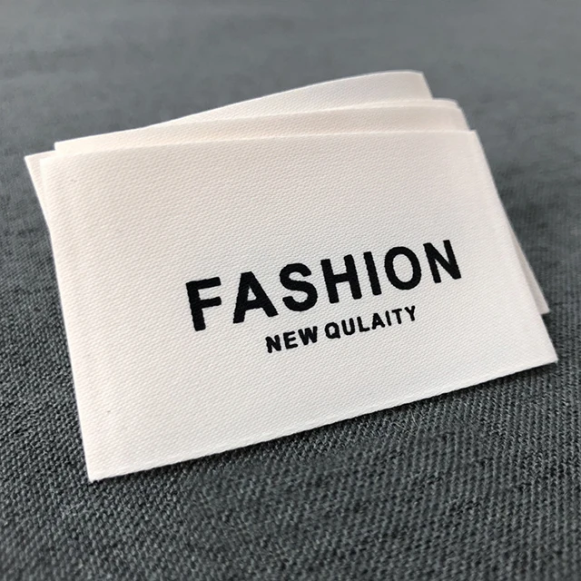 Eco-Friendly Recycle Design Labels Maker Custom design brand name logo private clothing label woven For Clothes Garment