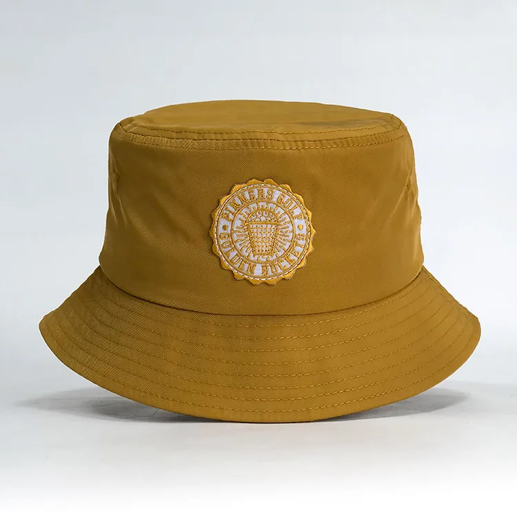 Wholesale Plain Outdoor Fisherman Hat Cap Cotton Sun Shade Hat Custom Your Own Patch Logo Bucket Cap Hat