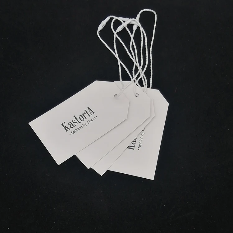 Luxury Price Tag Custom Hang Garment New Design Clothing Tags