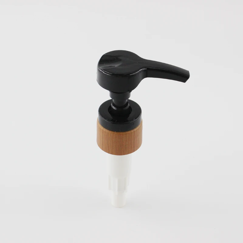 28/410 Plastic Lotion Pump Dispenser Press Liquid Plastic Spray Lotion Bottle Wood grain Shampoo Pump Head