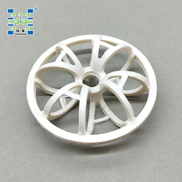 Plastic PP Fi-Delox Packing Media Teller Rosette Ring
