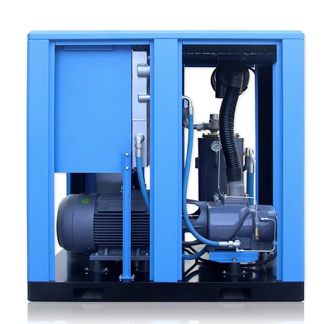 Low Price Process Air Compressor 90KW 8-13Bar Air Cooling Direct Driven AC Stationary Screw Air Compressor