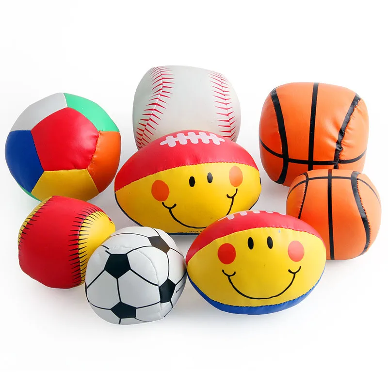 Wholesale stuffed toy soft Juggling Ball Sport Toy Plush Stuffed Soccer Football baby Ball toy On Sale