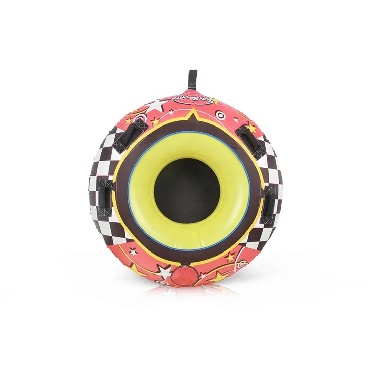 China Toys Winter Inflatable Round Snow Tube Sled For 2 Riders On Sledding