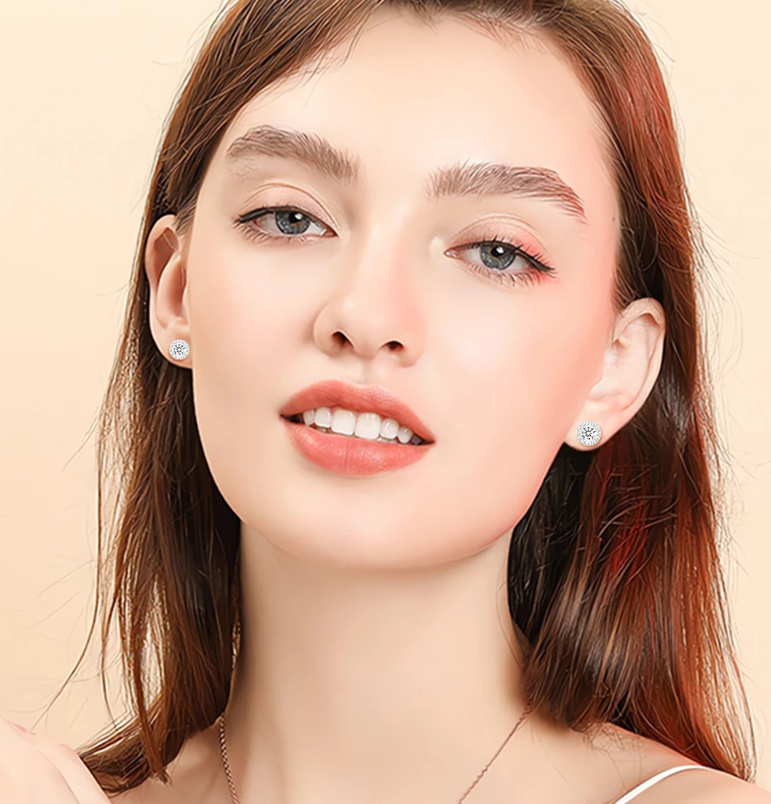 DE Cluster Flower S925 VVS Moissanite Earrings Men Hiphop 925 Sterling Silver Moissanite Stud Earrings with GRA Certificate