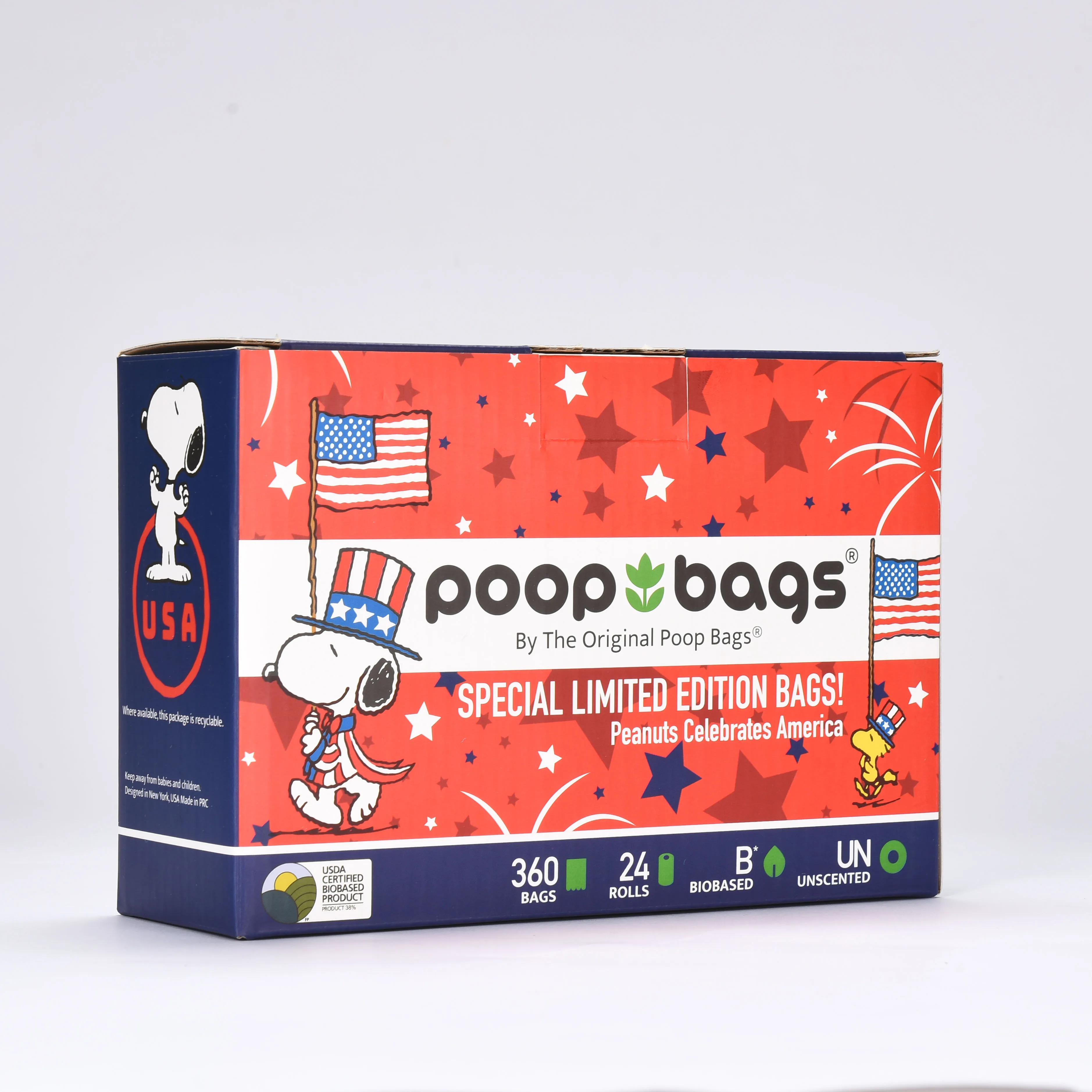 Eco Friendly Pet Supplies Pet Dog Poop Bags Biodegradable Compostable Dog Waste Bags with Dispenser Dog Excrement Bags