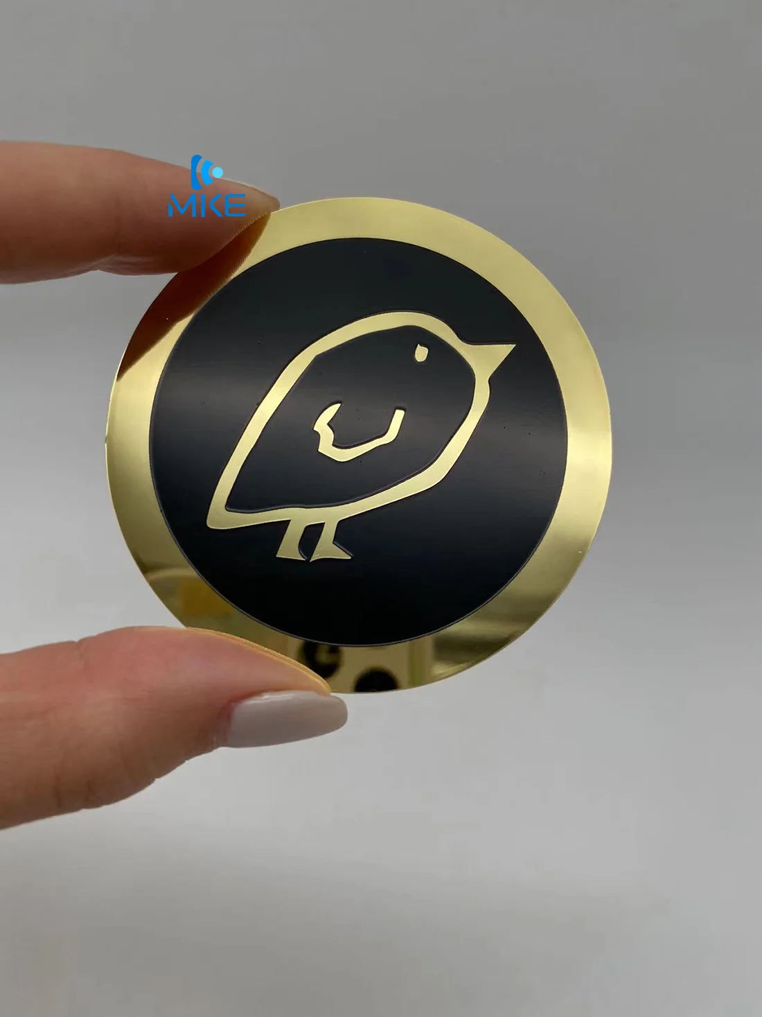 Custom trading cards 24k gold plated mirror card