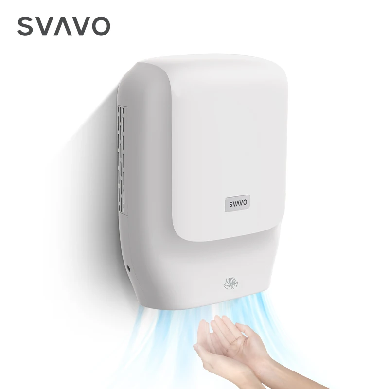 Commercial household Bathroom toilet Fully automatic induction slim ABS Plastic small mini Sensor Hand Dryer