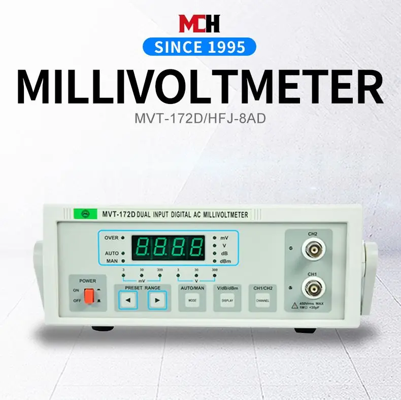 Milli voltmeterRF Millivoltmeter Digital 1000MHZ 1mV 10V LCD Display With 3999 Readout HFJ-8AD