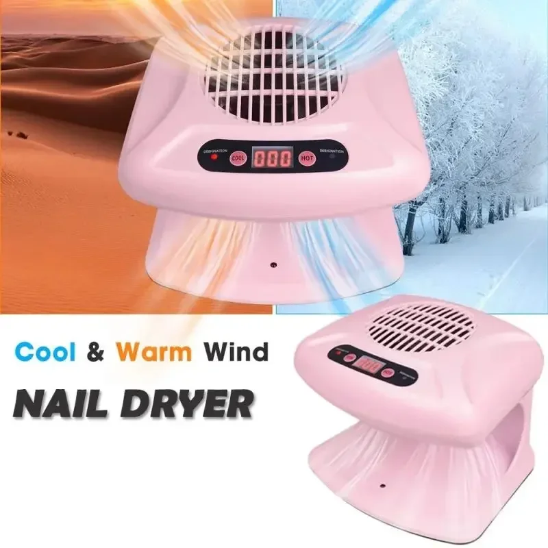 300W Cold Hot Nail Air Dryer Manicure Single Hand Nail Fan Infrared Automatic Sensor Manicure Cleaner Quick drying equipment