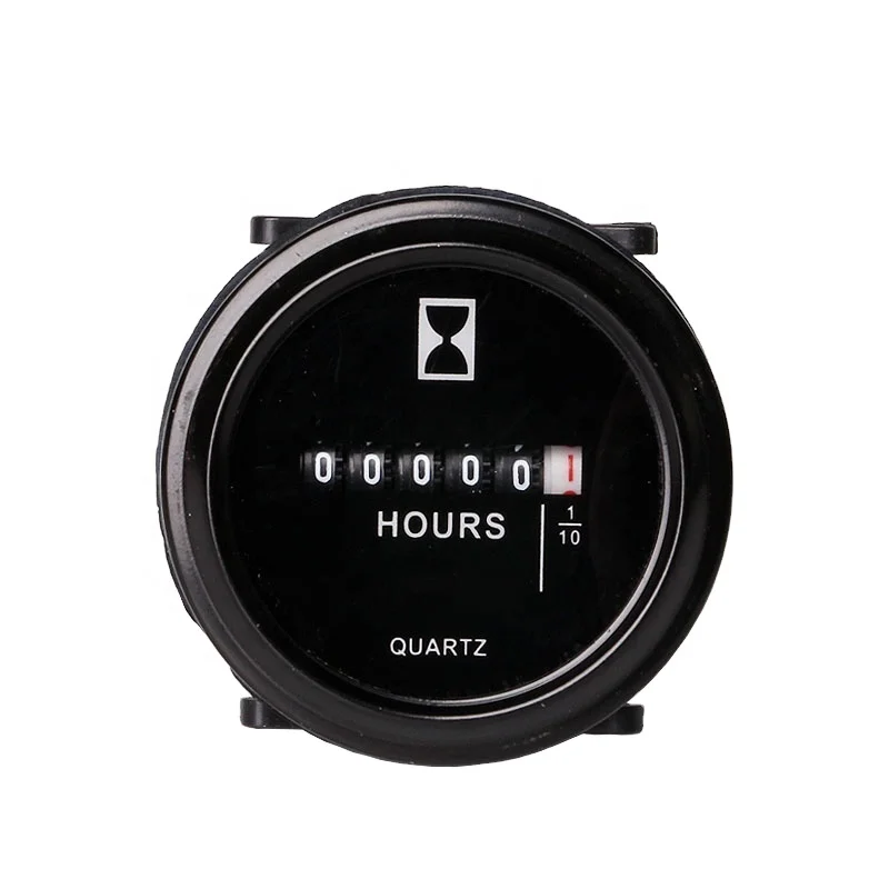 Hot Selling Hour Meter Truck Tractor Diesel Boat Engine 2 Round Gauge DC10-80V AC100-250V SH-1 Good Quality