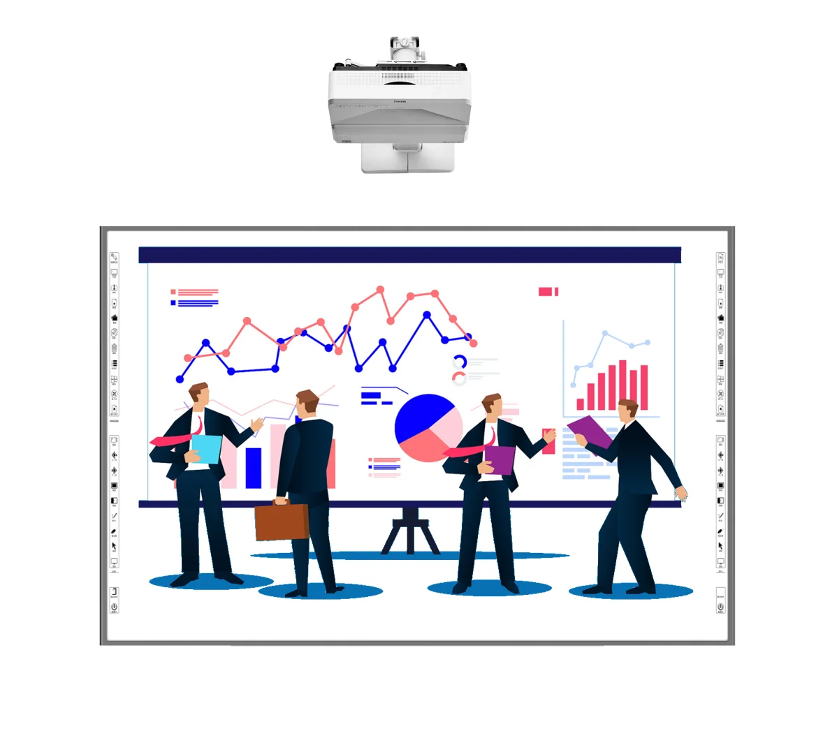 Оптовая Продажа с фабрики 106 дюймов Multi Touch Электронная доска подходит для школьного образования и конференций