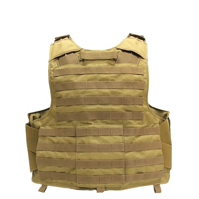 Custom Outdoor Training Vest Coyote Molle for Adults Men Adjustable Waist Normal Tactical Vest