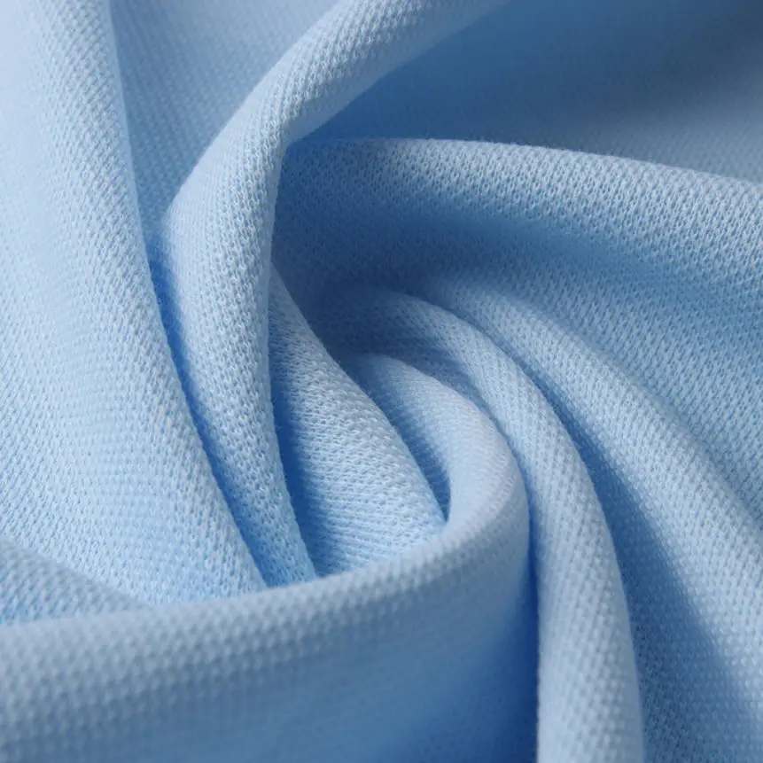 Sport Custom Quick Dry Breathable Coolmax 100% Polyester Knitted Pique Mesh Knitted Fabric T-shirt Sportswear Outdoor Fabric