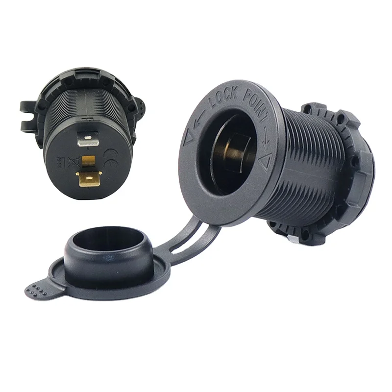 Waterproof 12V Car Cigarette Lighter Socket Female Adapter Charger Plug