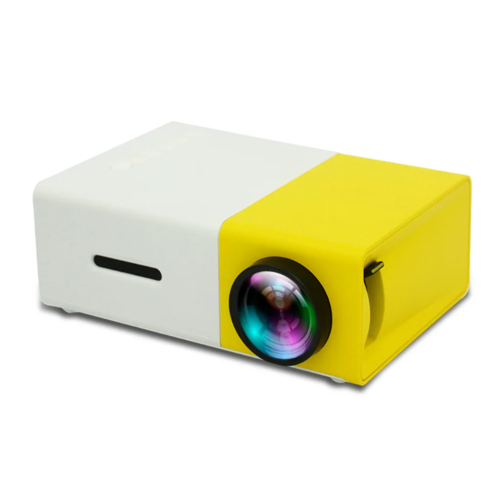 
YG300 Mini Projector YG300 Upgrade Portable LED Projector Audio HD USB Mini Projector Home Theater Media Player 